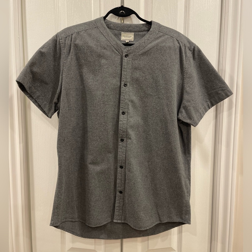 Frank & Oak Gray Casual Button Down Shirt